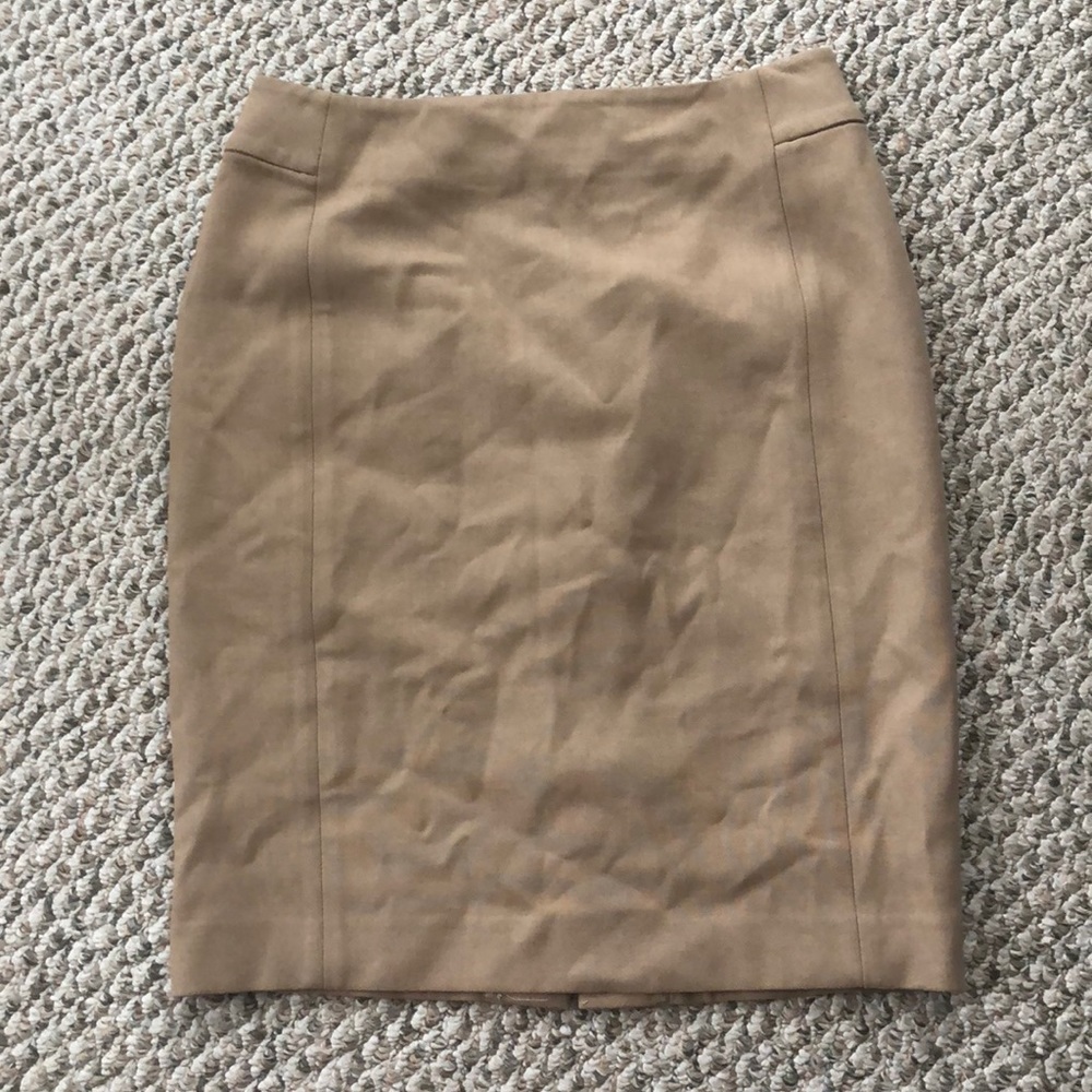 Loft classic tan pencil skirt